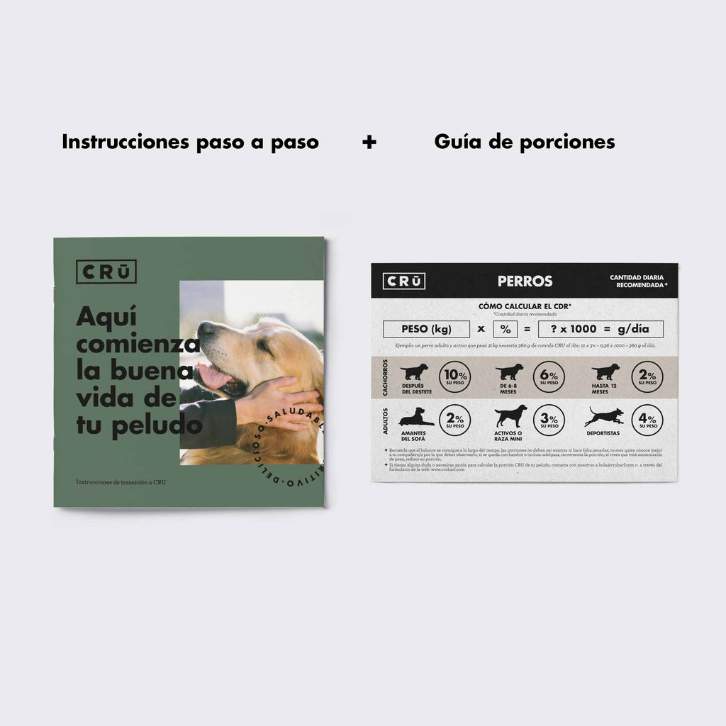 Super CRU Box Dieta BARF para Perro 24 paquetes 500 Gramos