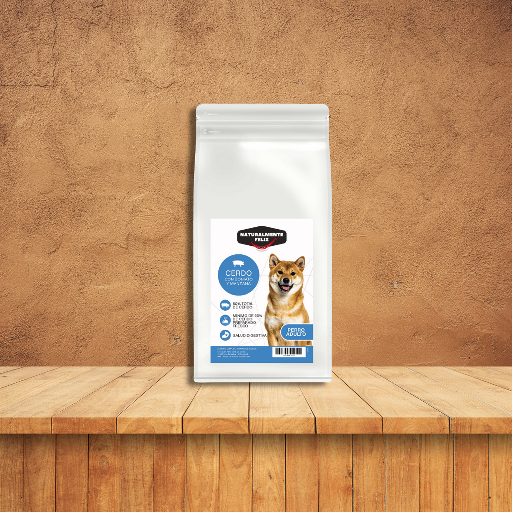 Pienso Perro, Cerdo con Manzana  – 6 kg  Pienso Sin Cereales Perro Adulto