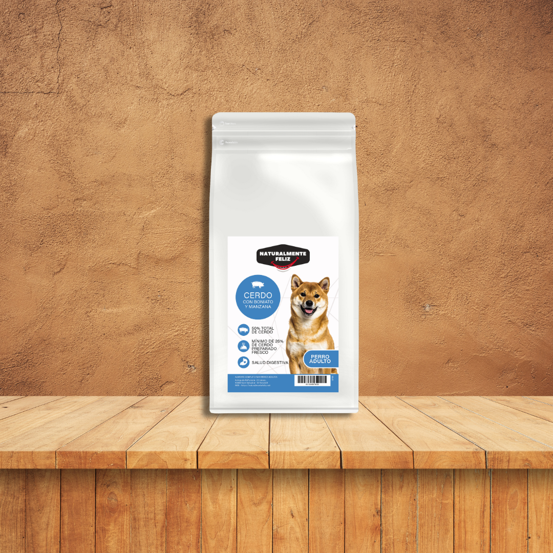 Pienso Perro, Cerdo con Manzana  – 6 kg  Pienso Sin Cereales Perro Adulto