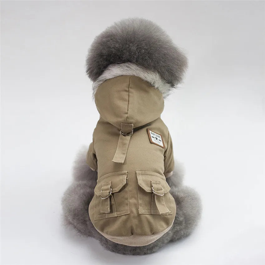 Ropa cálida para perros, de algodón, de Rusia, para invierno, gruesa, chaqueta, abrigo