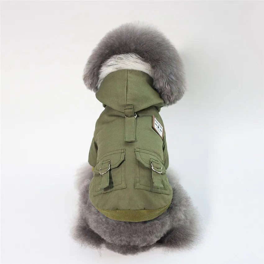 Ropa cálida para perros, de algodón, de Rusia, para invierno, gruesa, chaqueta, abrigo