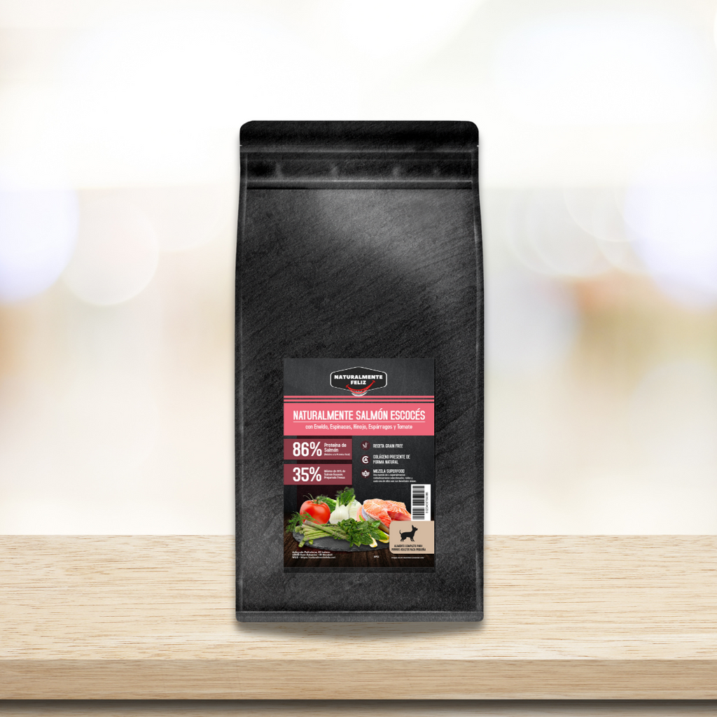 Pienso Perro Naturalmente Salmón Escocés con Super Alimentos - 2kg Pienso Seco Raza Pequeña