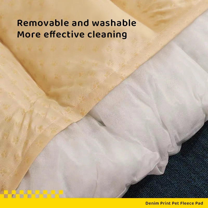 Cama suave de terciopelo para mascotas, almohadilla cálida para dormir para perros pequeños, medianos y grandes