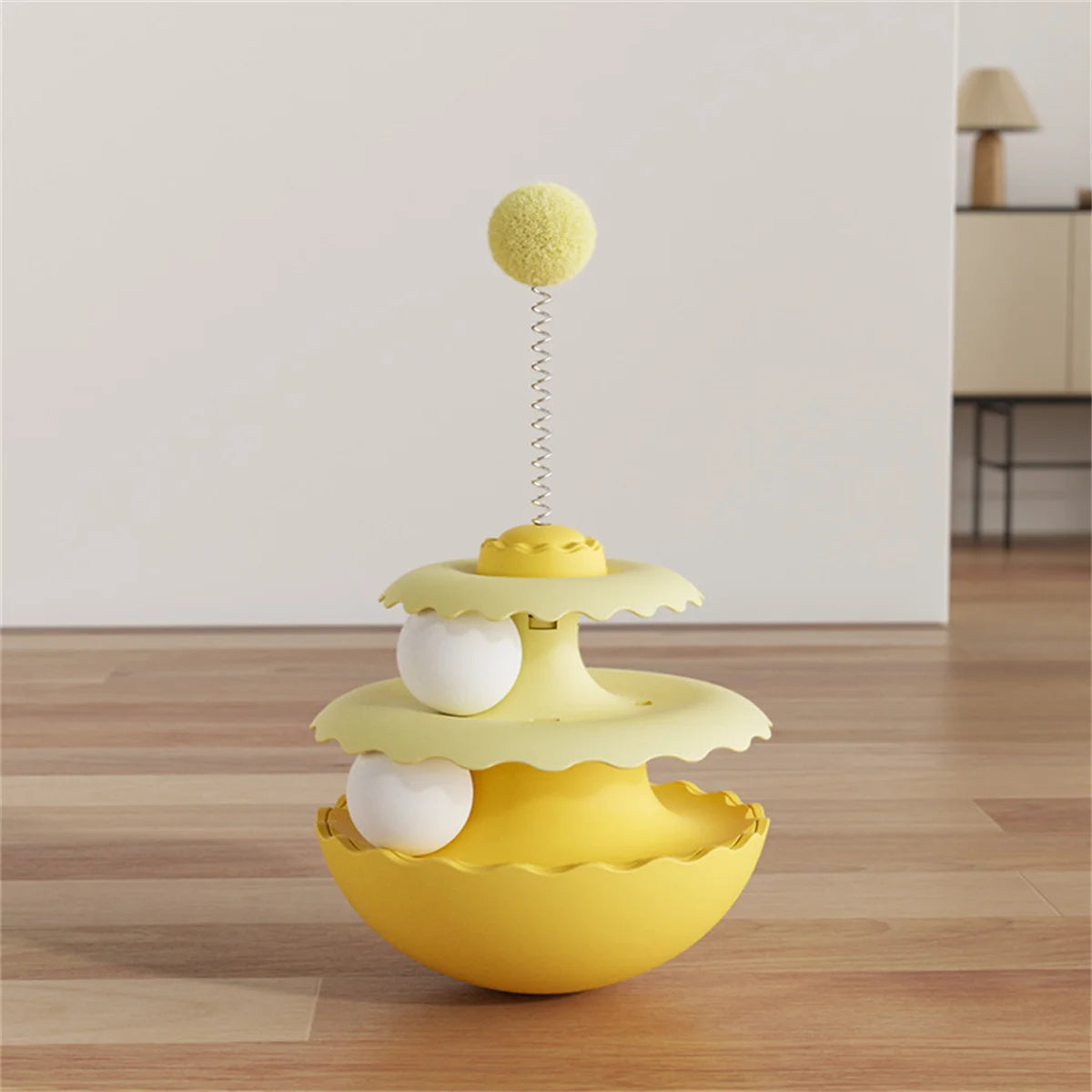 Nuevo juguete giratorio para gatos, ideal para su entretenimiento. Un juguete interactivo que estimula a tu gato y te entretiene. Pelota rompecabezas para gatitos.