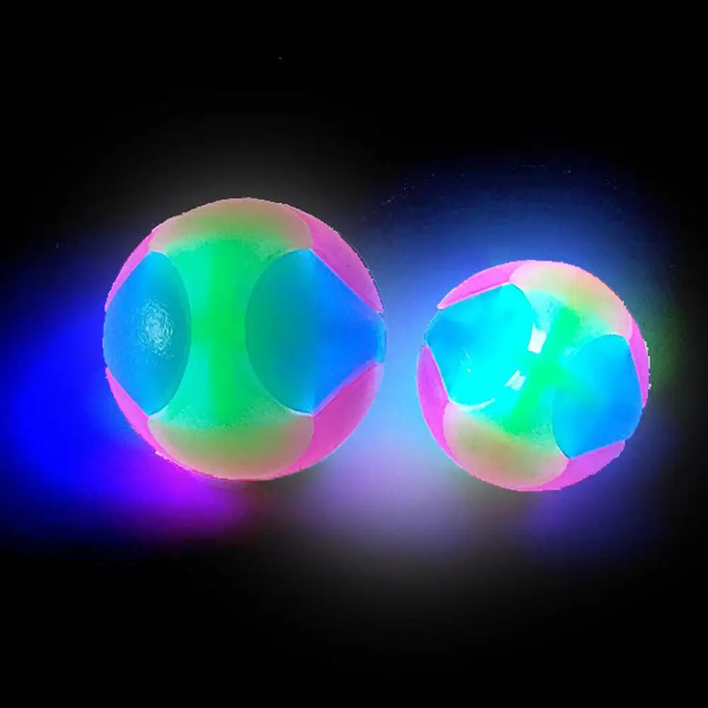 Pelota luminosa para mascotas con luces LED, forma de cachorro, elástica, intermitente, de colores, de TPR, juguete interactivo para gatos y perros pequeños.