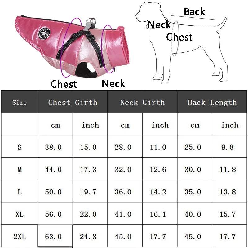 Chaqueta para perro con arnés, ropa de invierno cálida para perros pequeños y medianos, impermeable, para mascotas, disfraz para chihuahua y bulldog francés