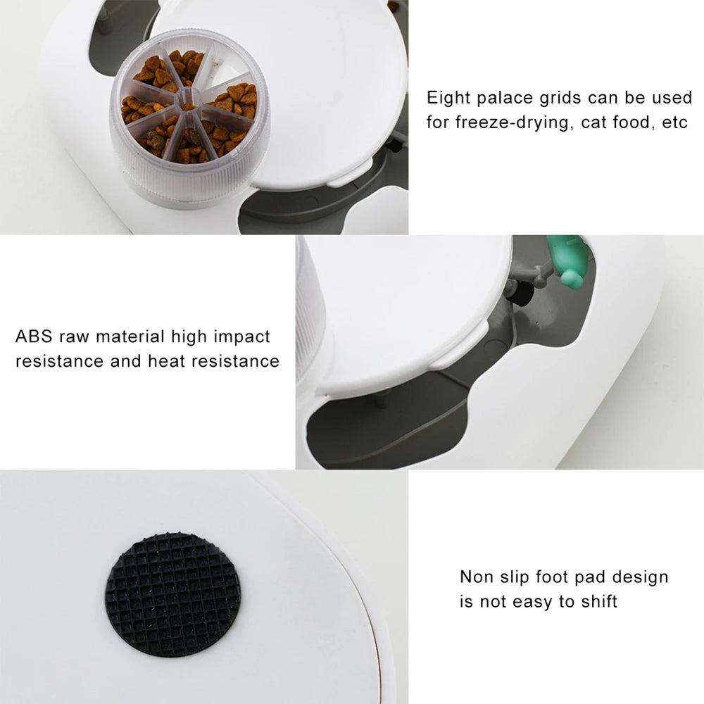 Juego interactivo para gatos y perros: plato comedero, rompecabezas de cuenco Predator, entrenamiento de alimentación lenta, carga USB, juguete para gatos, accesorios para mascotas