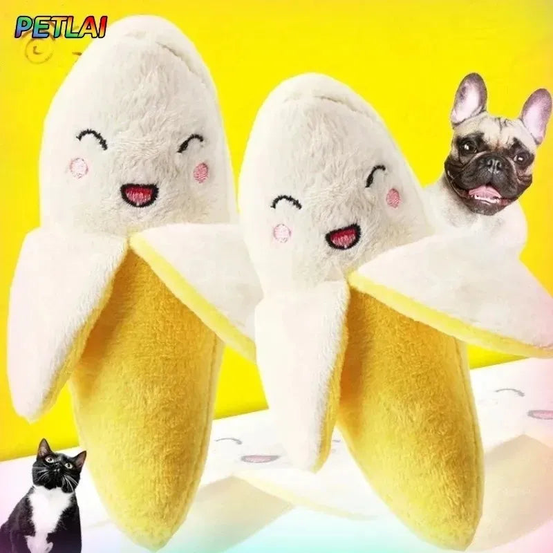 Cama banana para gatos, casita súper suave, adorable cama banana semicerrada y cálida para mascotas, accesorios para gatos, cama para perros, cojines banana con tapa