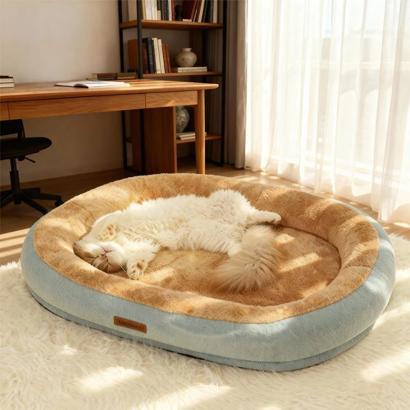 Cojín para cachorros, cama para mascotas pequeñas, cálida y lavable, ideal para el invierno. También sirve como sofá relajante para perros y gatos.