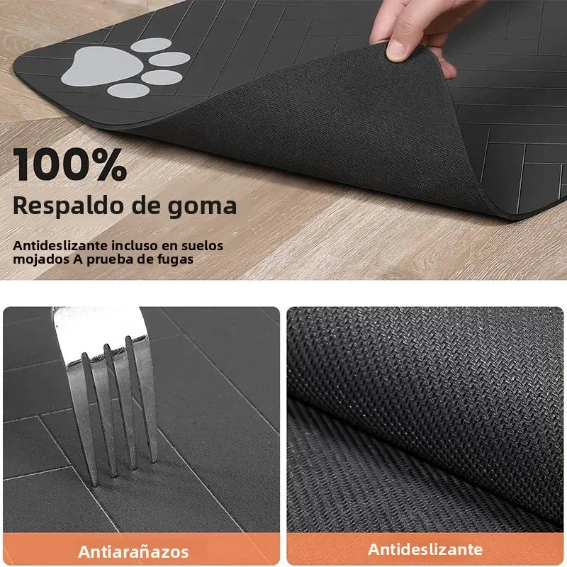 Mantel individual para mascotas, tapete para comedero/bebedero de perros y gatos, tapete de secado rápido, impermeable, almohadilla para comedero/bebedero de mascotas.