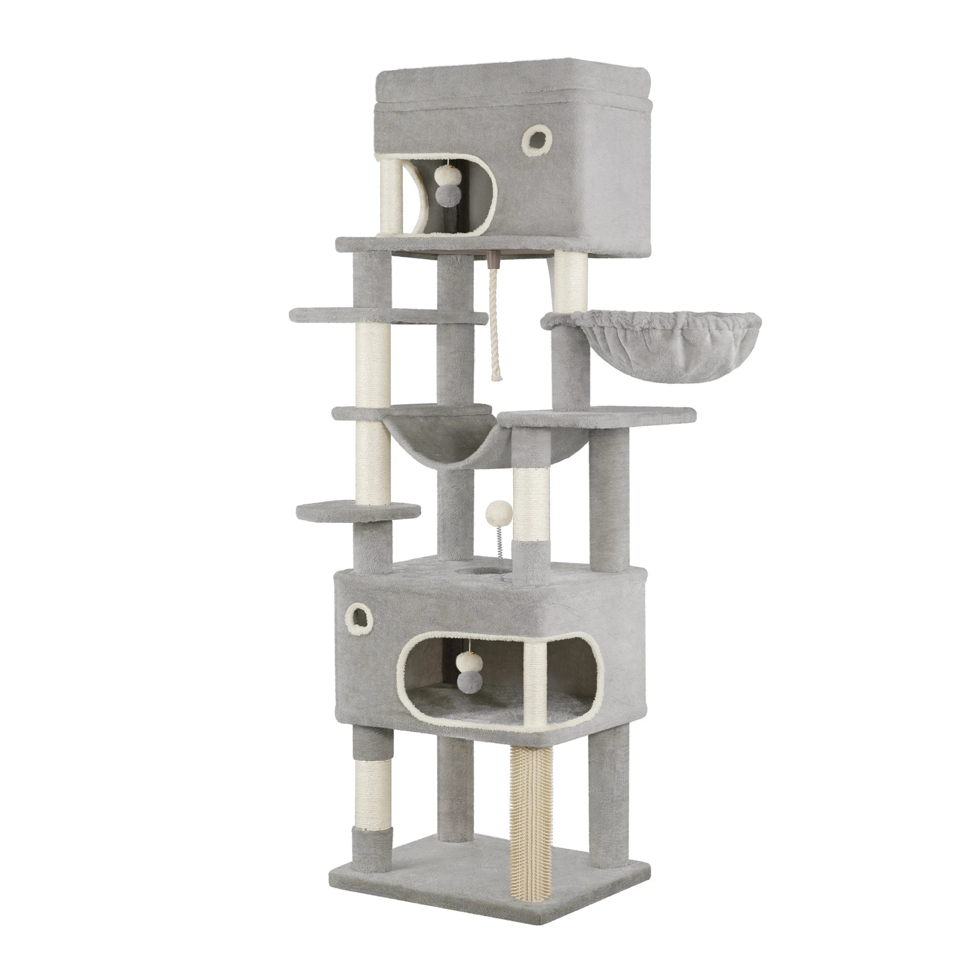 Arbol rascador para gatos,de 178 cm de altura