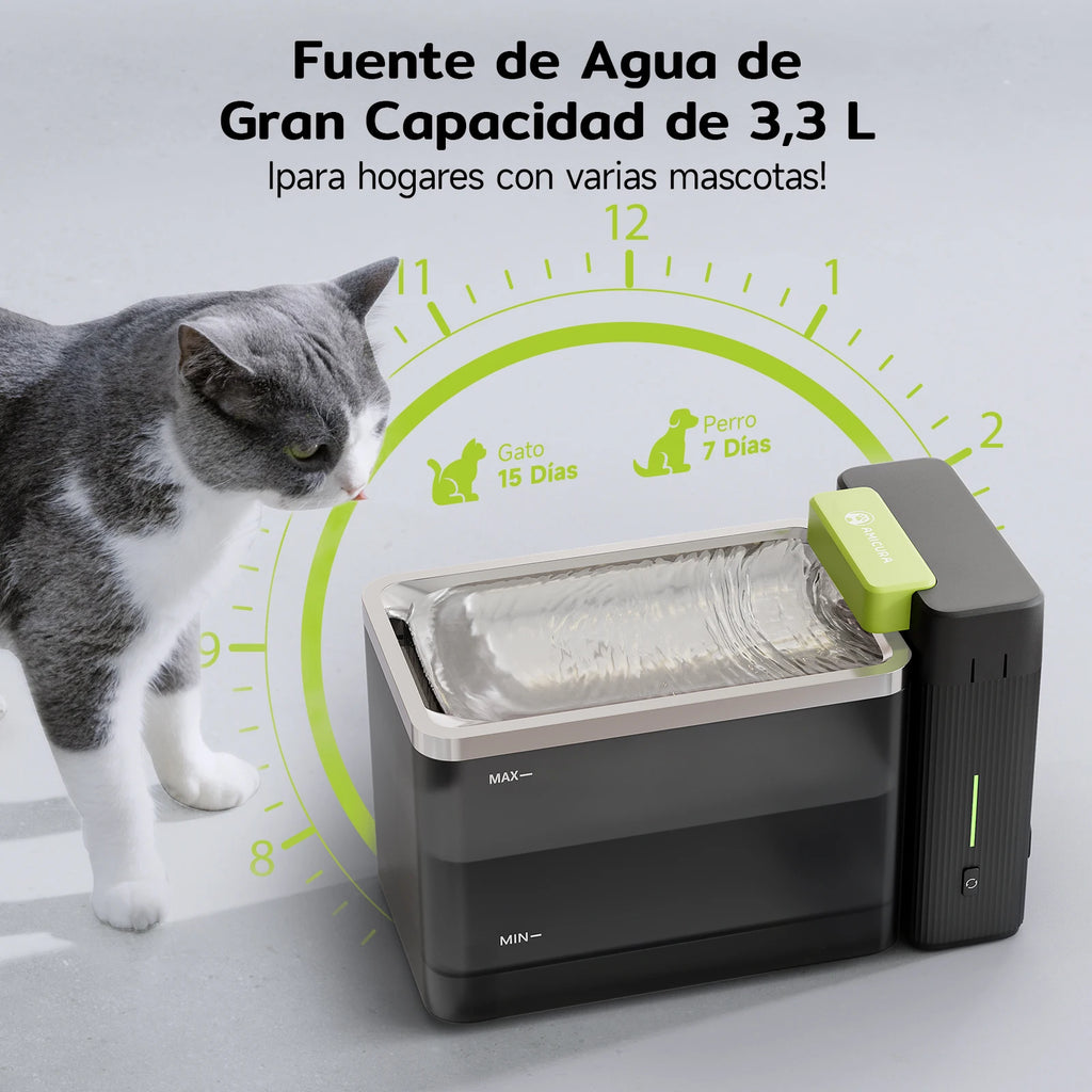 Fuente de agua de 3,3 litros de capacidad