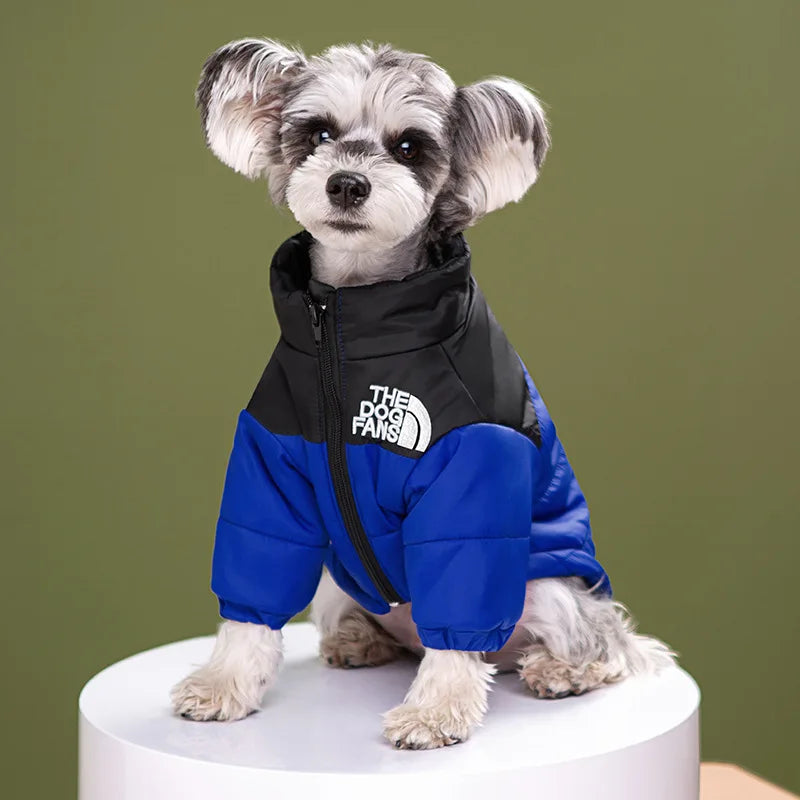 Dog Winter Coat,Warm Dog Coat with Fleece Lining&Zipper, High Collar Waterproof Jacket, Pet Cold Weather Coats for Small Dogs