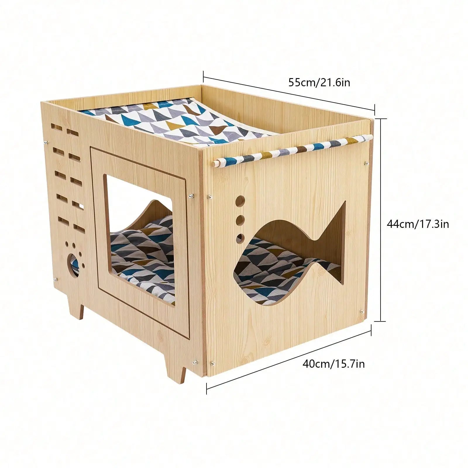 Cama tipo cueva para gato