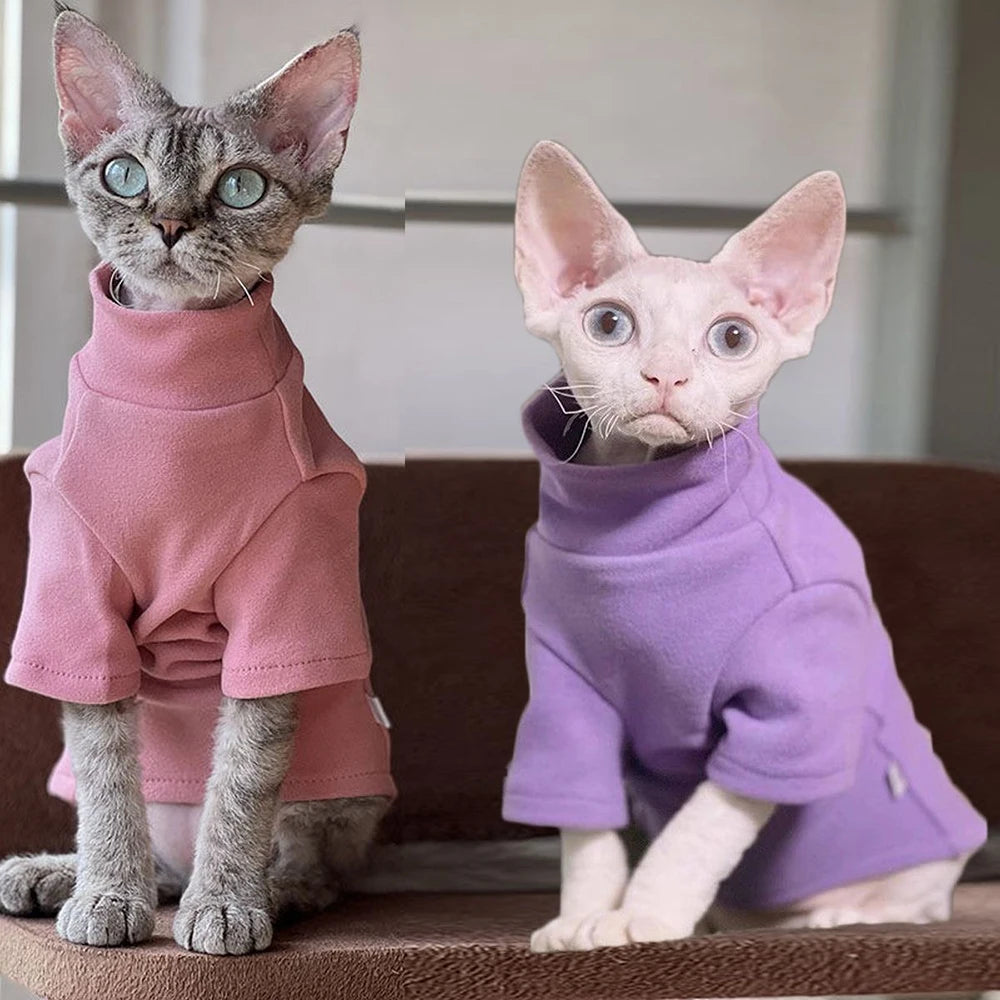 se Kitten Shirts mascotas Clothes ClothSudadera con capucha para mascotas Sphynx Bottom, cálida y acogedora, ideal para primavera e invierno. Perfecta para gatos y perros siameses.ing