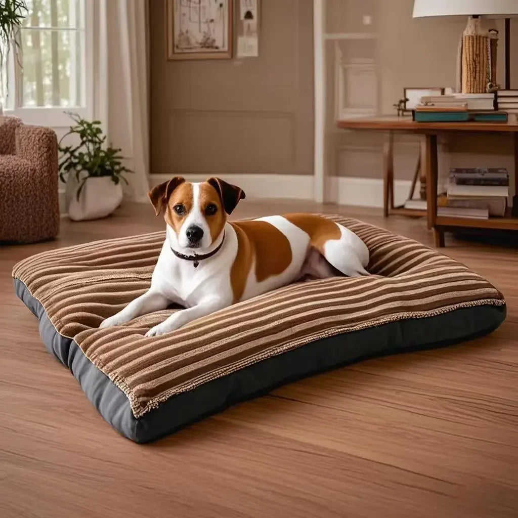 Colchoneta de pana para perros medianos y grandes, cama extragrande para mascotas, sofá grueso para perros, funda extraíble y lavable.