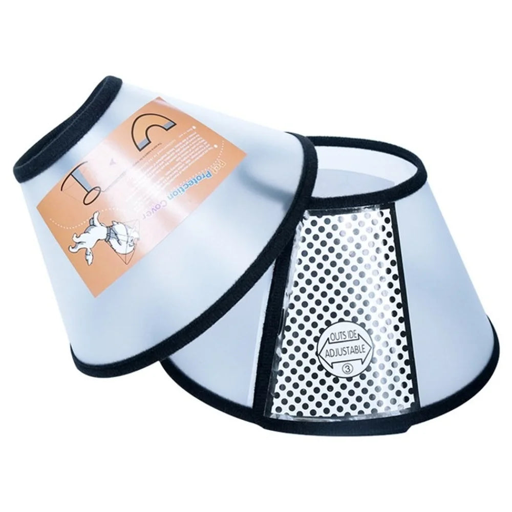 Collar protector para mascotas, cono de recuperación para perros, collar isabelino para evitar mordeduras y lamidas, cicatrización de heridas quirúrgicas, círculo de salud para perros y gatos