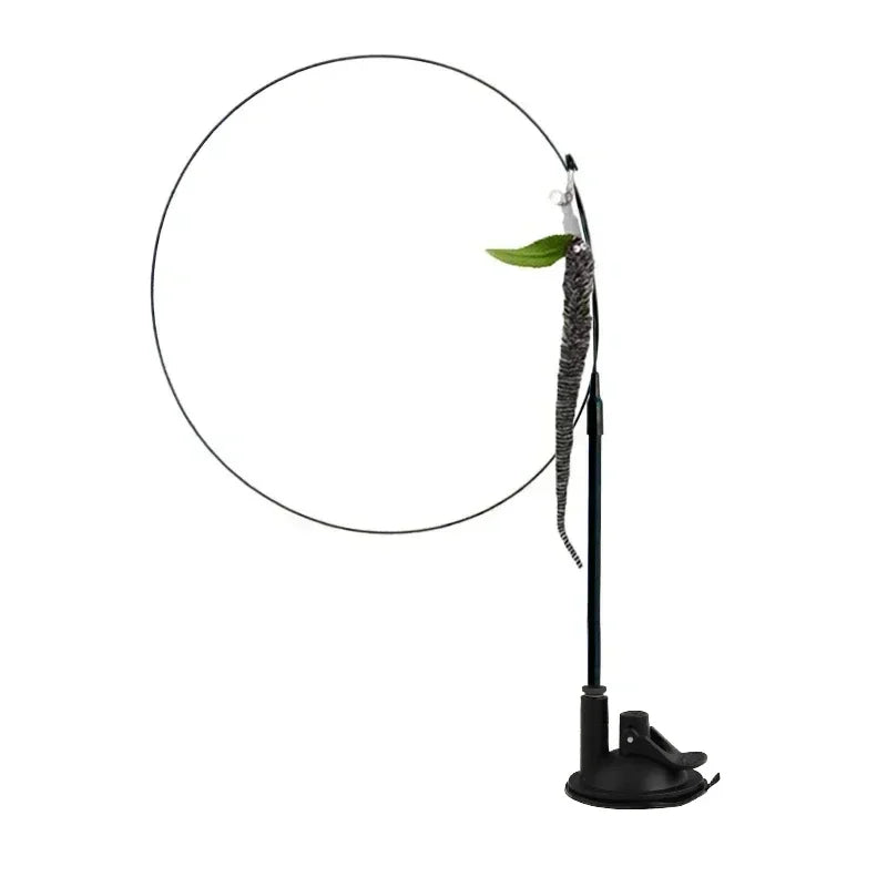 Juguete interactivo para gatos con forma de pájaro, divertido y divertido, con forma de pavo real y cascabel. Ideal para gatitos y mascotas.