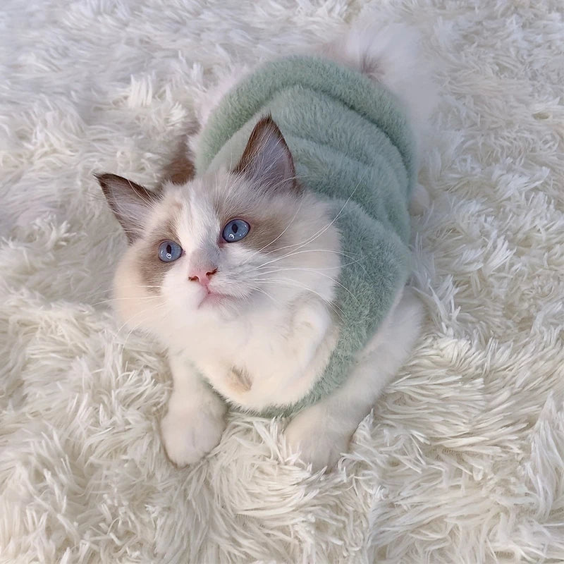 Accesorios para gatos, mascotas, ropa de abrigo para gatitos, ropa de invierno para gatitos.