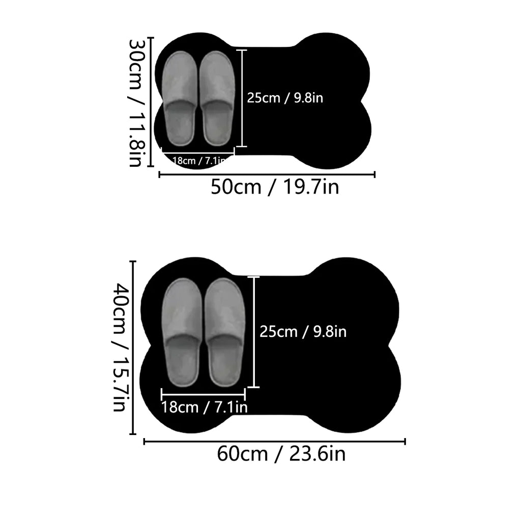 Tapetes absorbentes para mascotas, tapetes antideslizantes para pisos, tapetes universales para perros y gatos con formas especiales, tapetes para comer, tapetes suaves para dormir.
