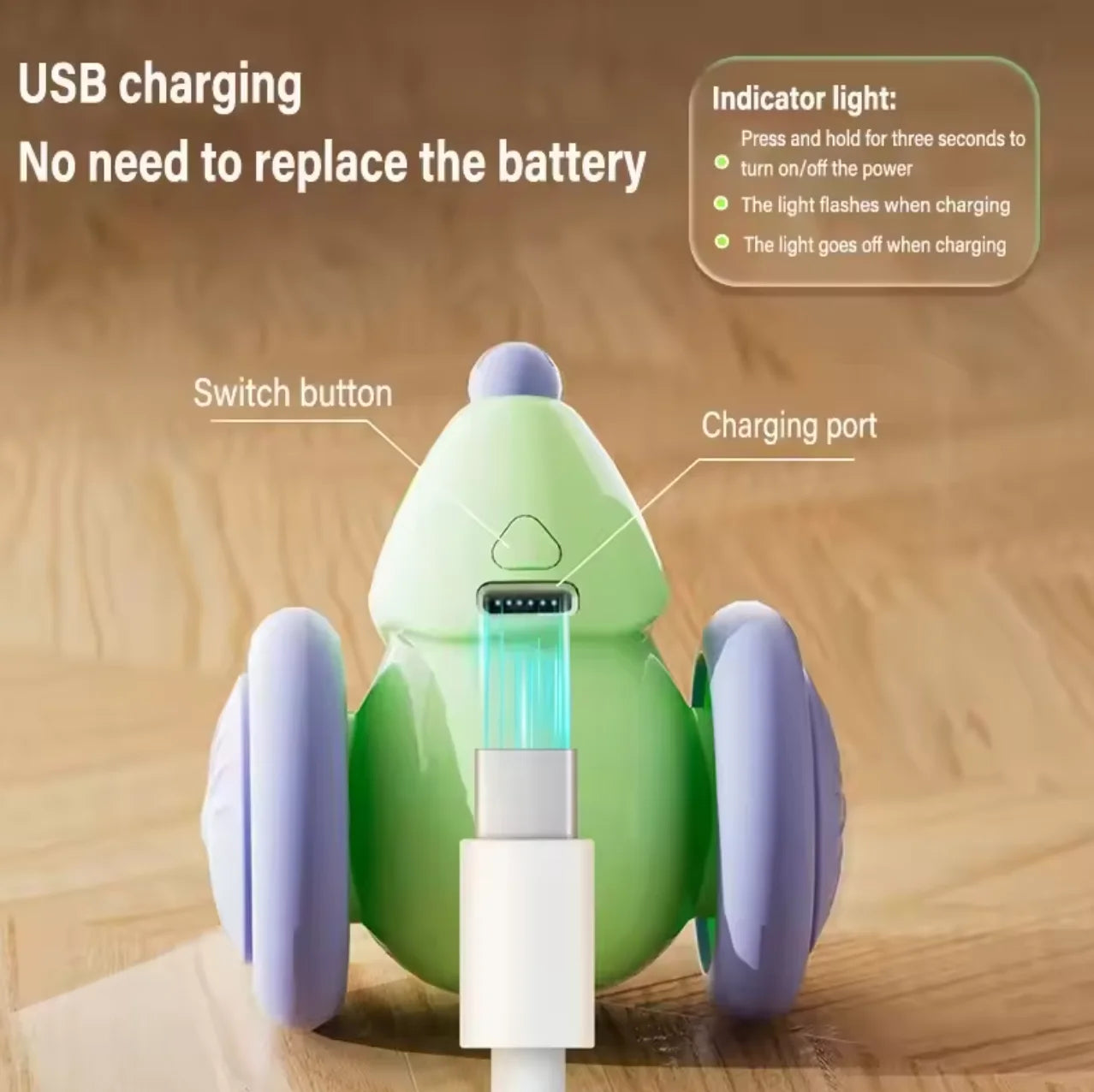Juguete eléctrico interactivo para mascotas con forma de ratón, recargable y automático, con sistema inteligente para evitar obstáculos.