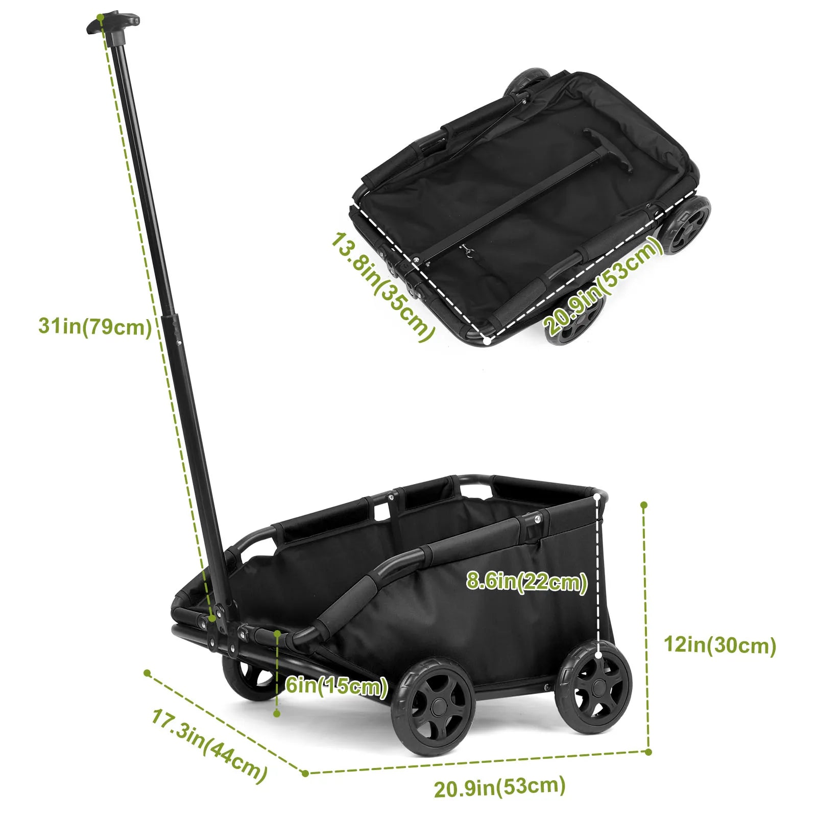 Cochecito plegable de 4 ruedas para mascotas