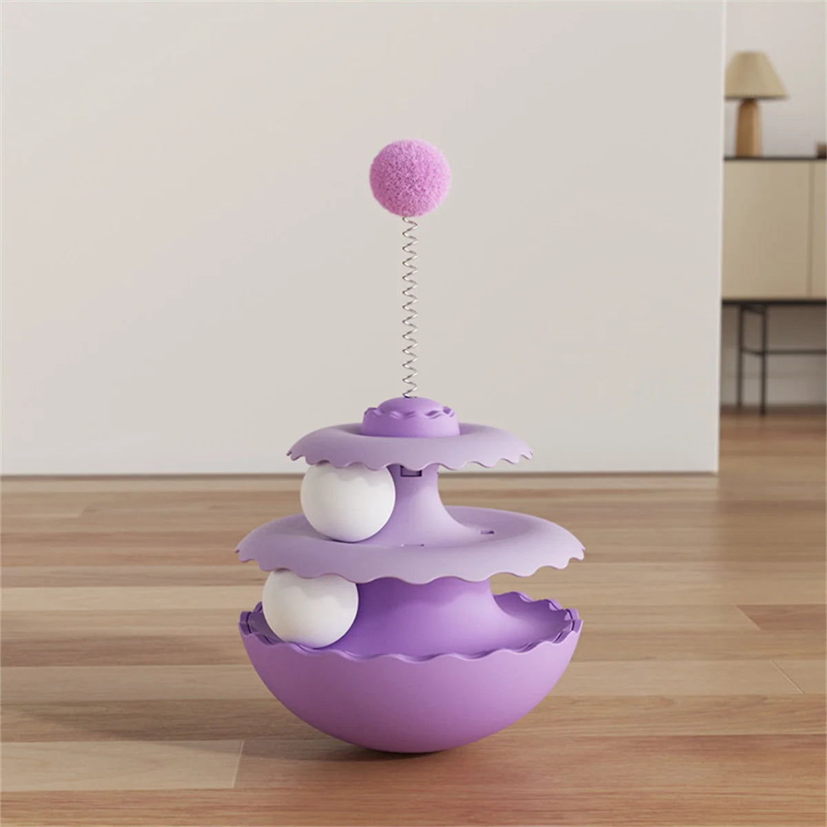 Nuevo juguete giratorio para gatos, ideal para su entretenimiento. Un juguete interactivo que estimula a tu gato y te entretiene. Pelota rompecabezas para gatitos.