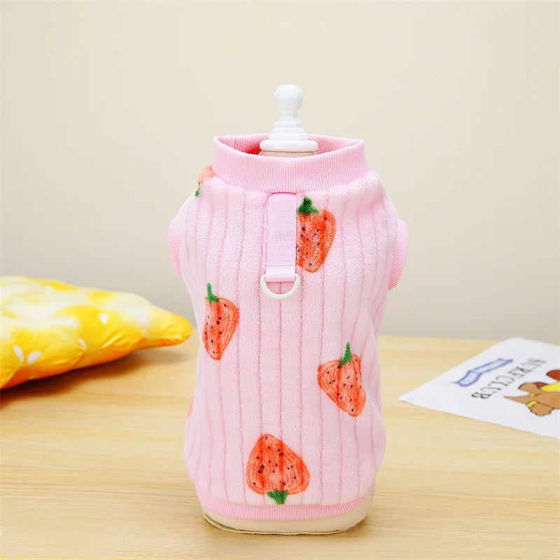 Suéter estilo coreano para gato esfinge con hebilla. Ropa de invierno cálida para mascotas.