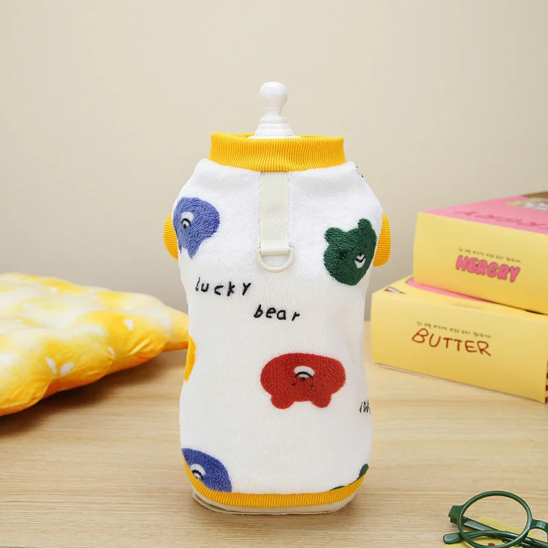 Suéter estilo coreano para gato esfinge con hebilla. Ropa de invierno cálida para mascotas.