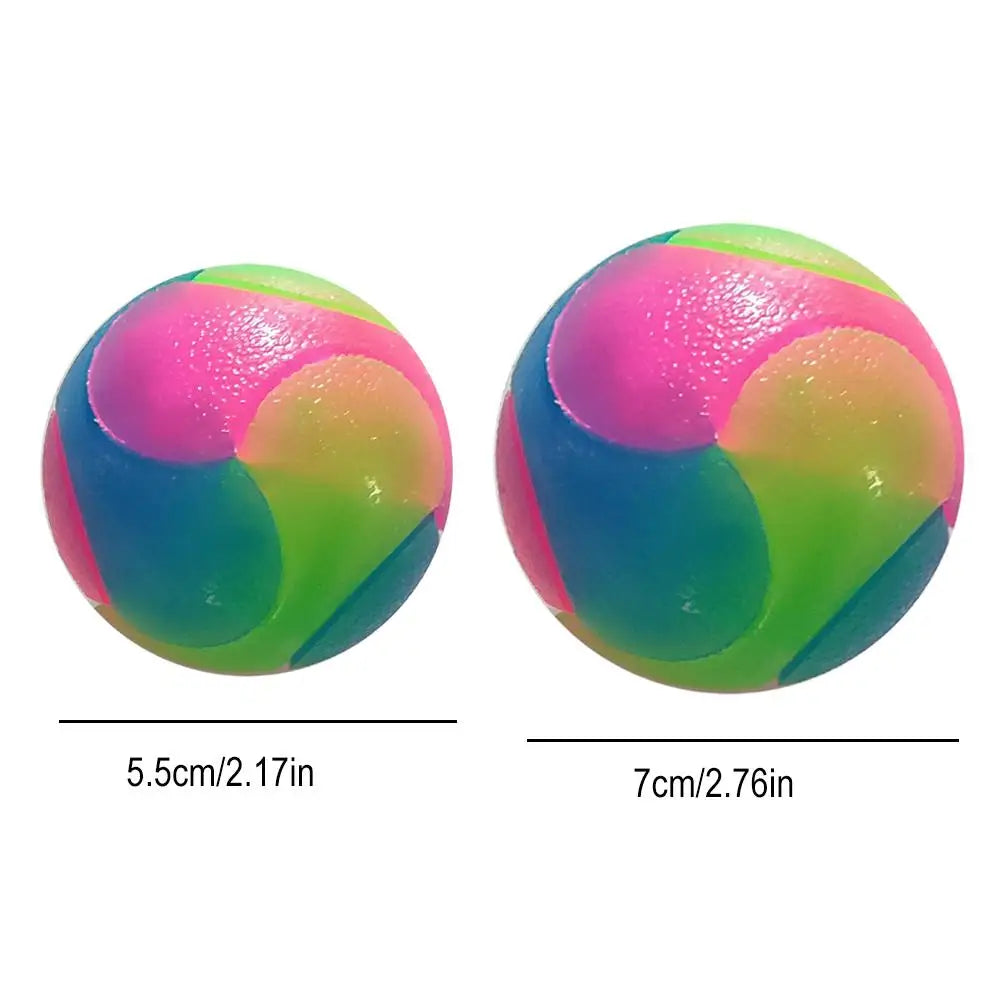 Pelota luminosa para mascotas con luces LED, forma de cachorro, elástica, intermitente, de colores, de TPR, juguete interactivo para gatos y perros pequeños.