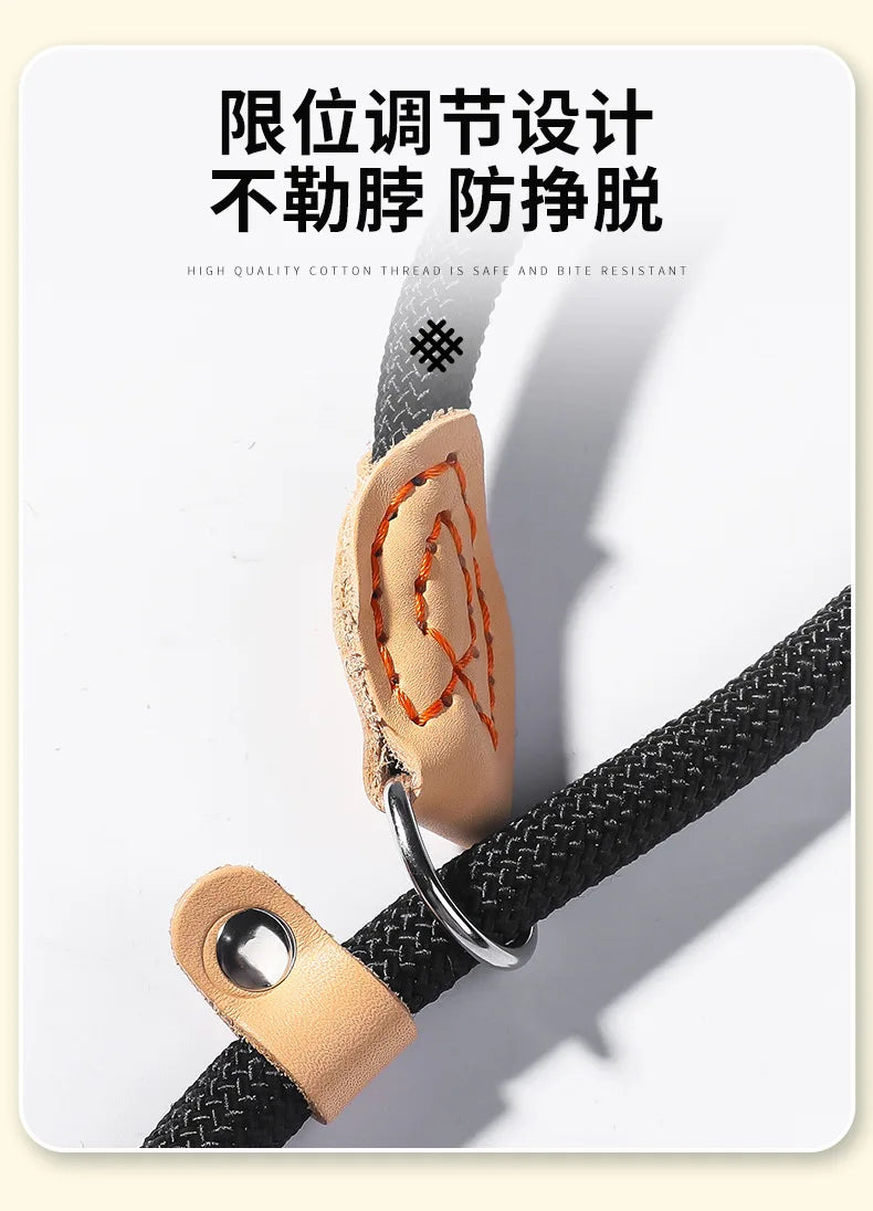 Correa para perro, nueva, hecha a mano, con dibujos animados, para pasear al aire libre.