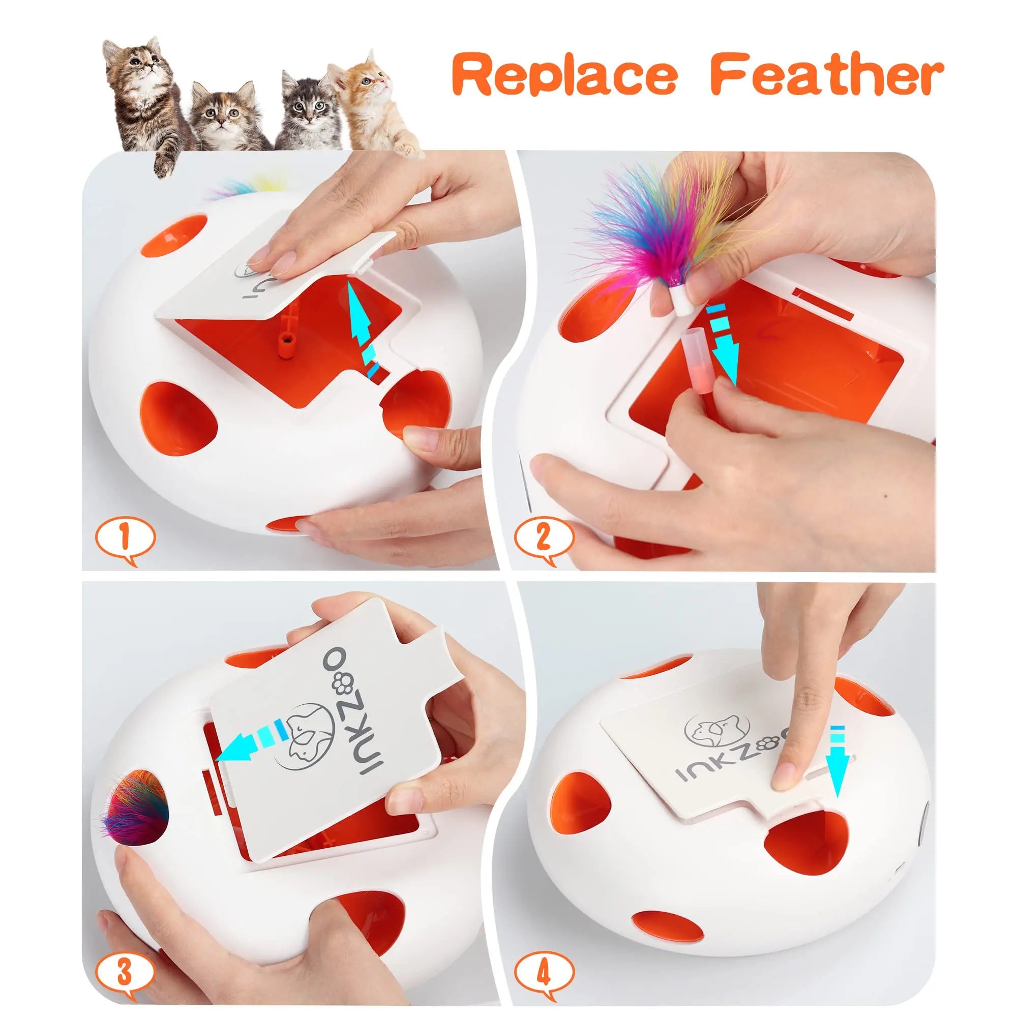 Juguete interactivo automático de golpear ratones con 7 agujeros