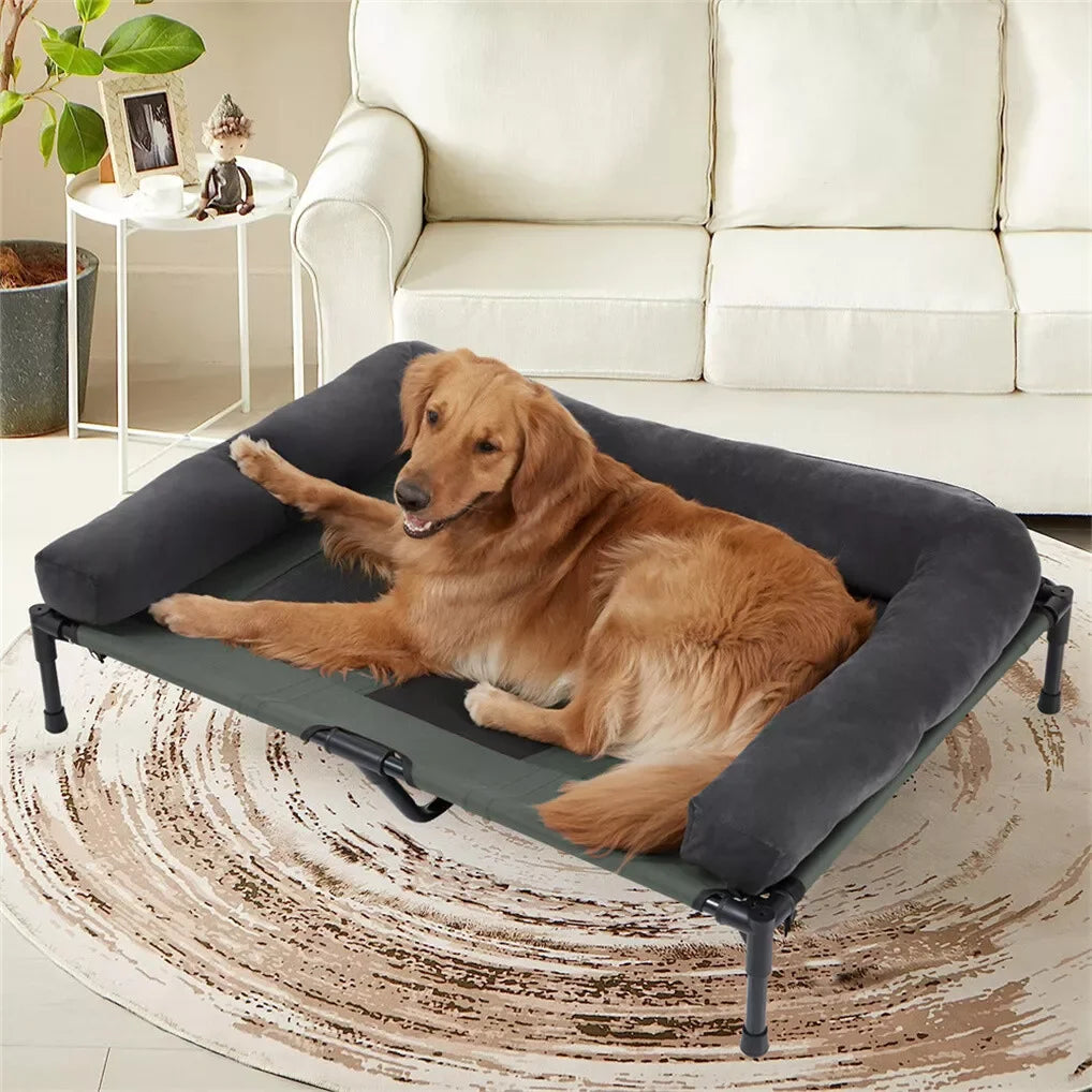 Cama elvada de perro para exterior