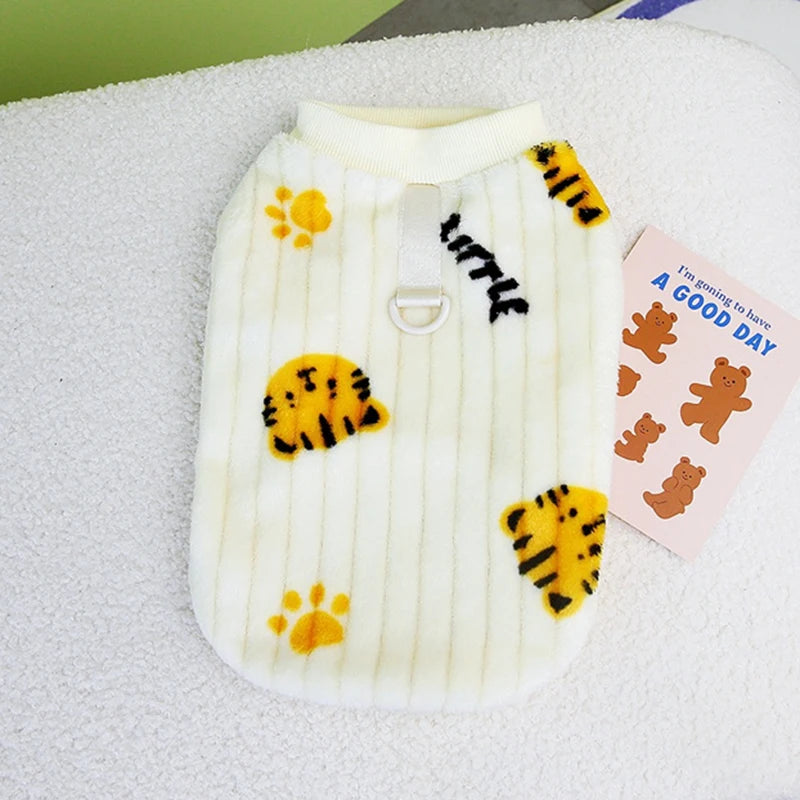 Suéter estilo coreano para gato esfinge con hebilla. Ropa de invierno cálida para mascotas.