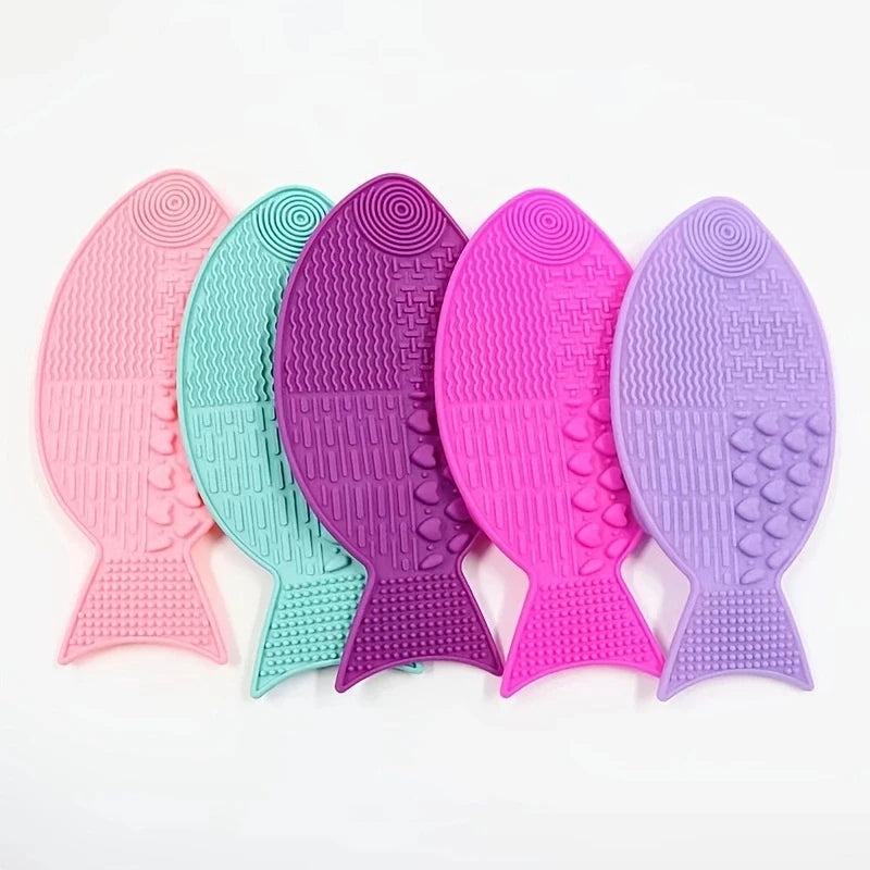 Tapete interactivo para lamer con forma de pez para gatitos con ventosas - Tapete de silicona SlowFeeder para alimentar mascotas y fomentar hábitos alimenticios saludables