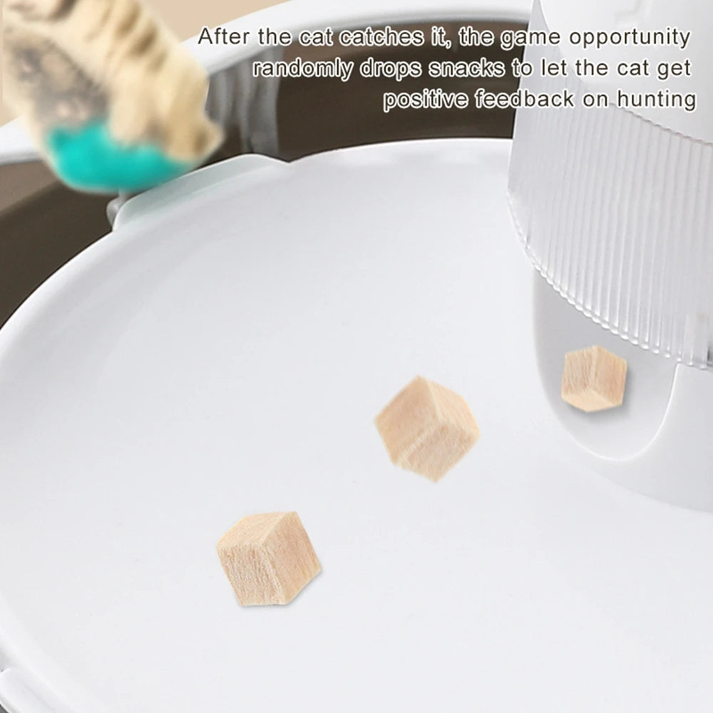 Juego interactivo para gatos y perros: plato comedero, rompecabezas de cuenco Predator, entrenamiento de alimentación lenta, carga USB, juguete para gatos, accesorios para mascotas