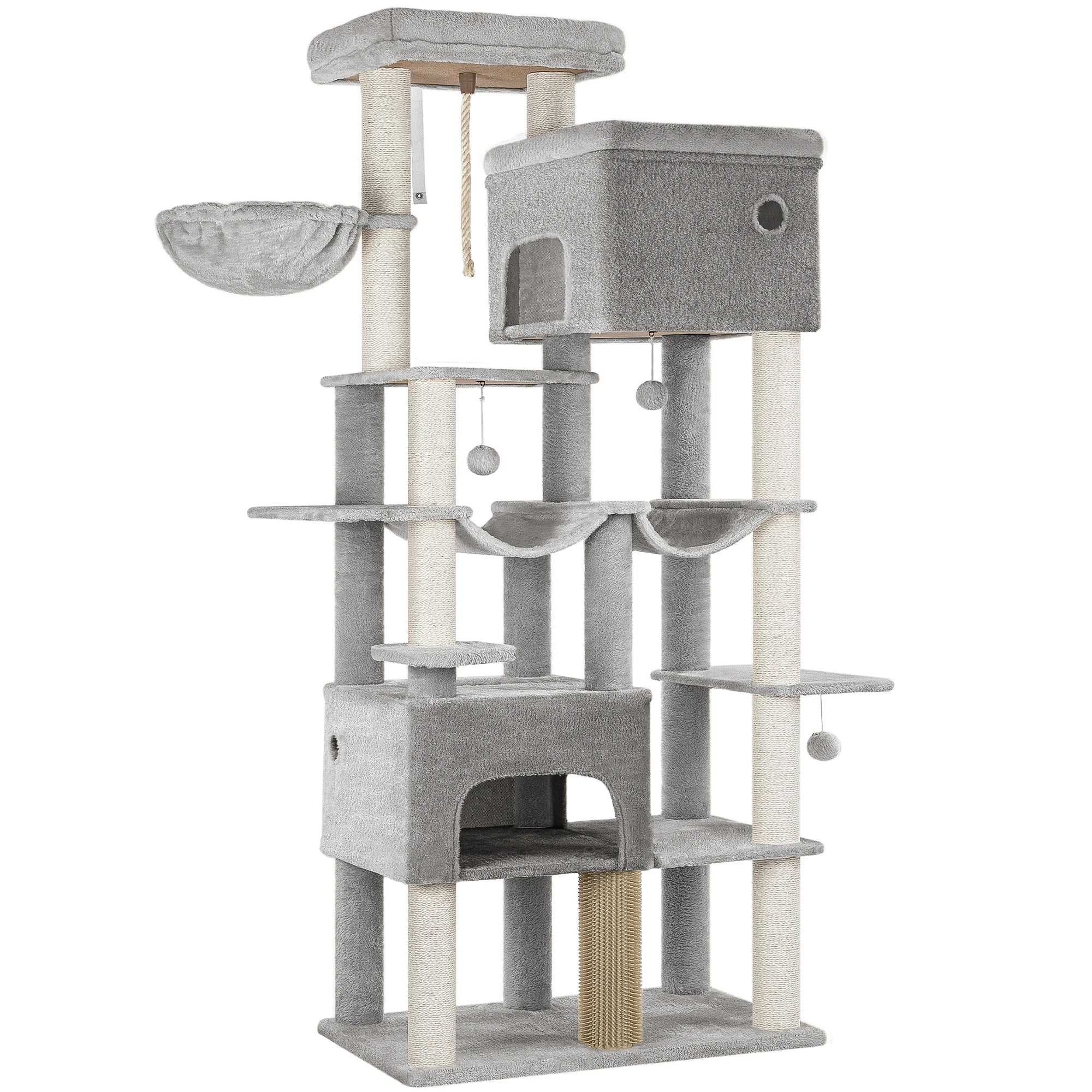 Arbol rascadorpara gatos, con 9 niveles y 200 cm de altura