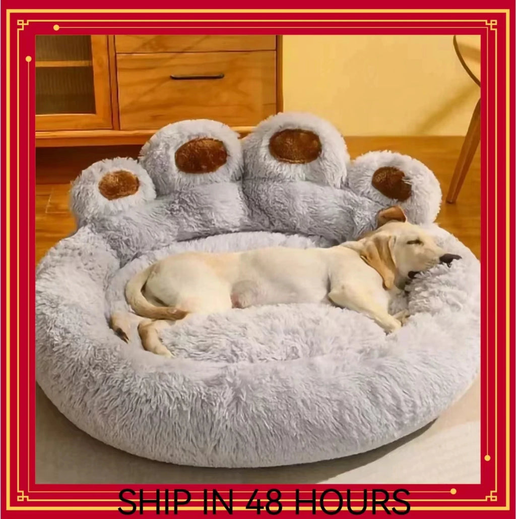 Sofá cama de invierno cálido para perros pequeños, medianos y grandes. Sofá cama de felpa suave y cómodo, desmontable y lavable. Ideal para mascotas.