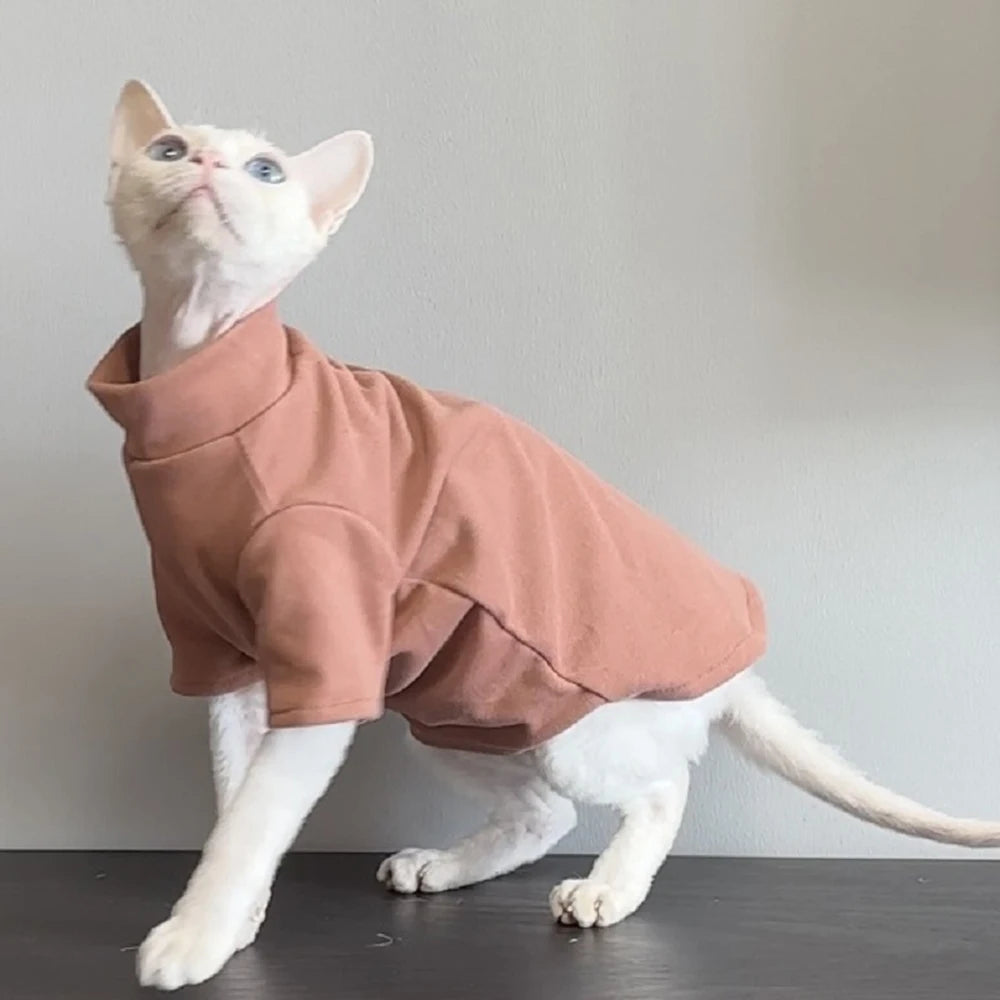 se Kitten Shirts mascotas Clothes ClothSudadera con capucha para mascotas Sphynx Bottom, cálida y acogedora, ideal para primavera e invierno. Perfecta para gatos y perros siameses.ing