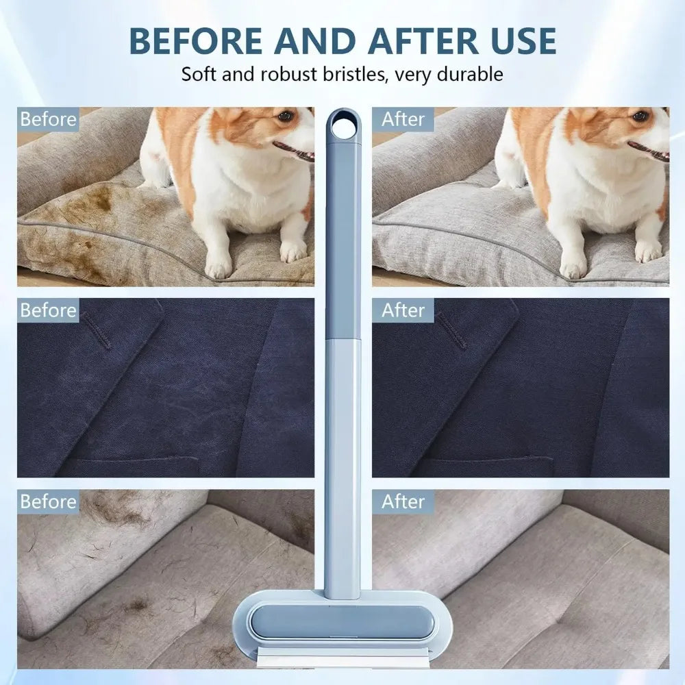 Kit para eliminar el pelo de mascotas. Guantes reutilizables antiestáticos de doble cara. Elimina el pelo de perros y gatos. Limpia alfombras y sofás.