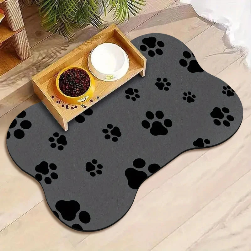 Tapetes absorbentes para mascotas, tapetes antideslizantes para pisos, tapetes universales para perros y gatos con formas especiales, tapetes para comer, tapetes suaves para dormir.
