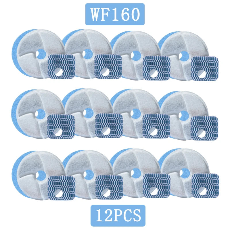 Filtro de repuesto para bebedero de mascotas con carbón activado, apto para dispensadores de agua para perros y gatos. Elemento filtrante y accesorios.