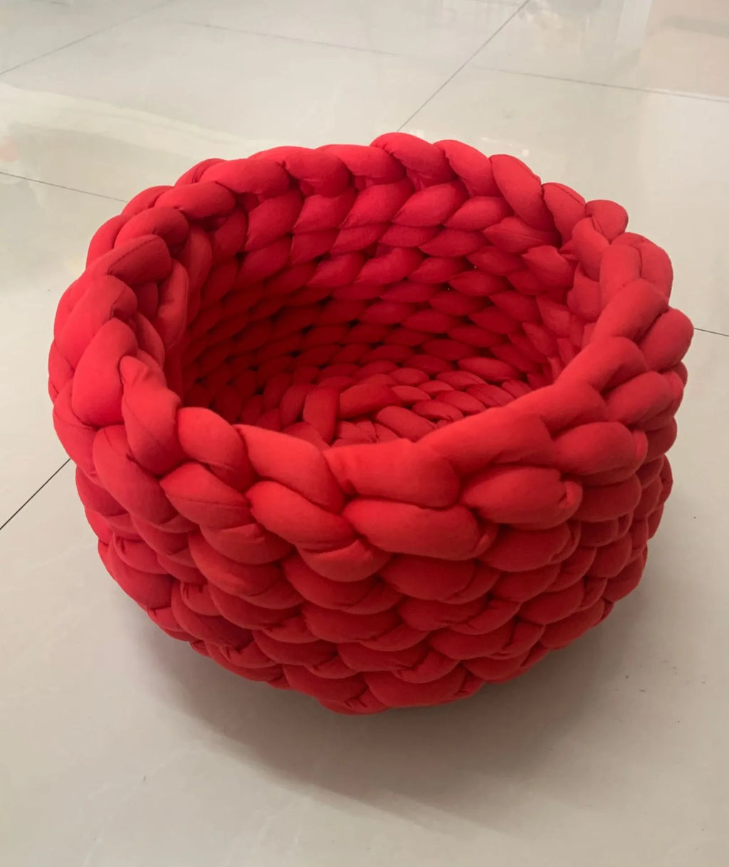 Nido para mascotas Weave Pet Nest, caseta para perros de tejido grueso, diámetro de 30 a 60 cm, cálida, desmontable, lavable, redonda, para gatos, disponible en todas las estaciones.