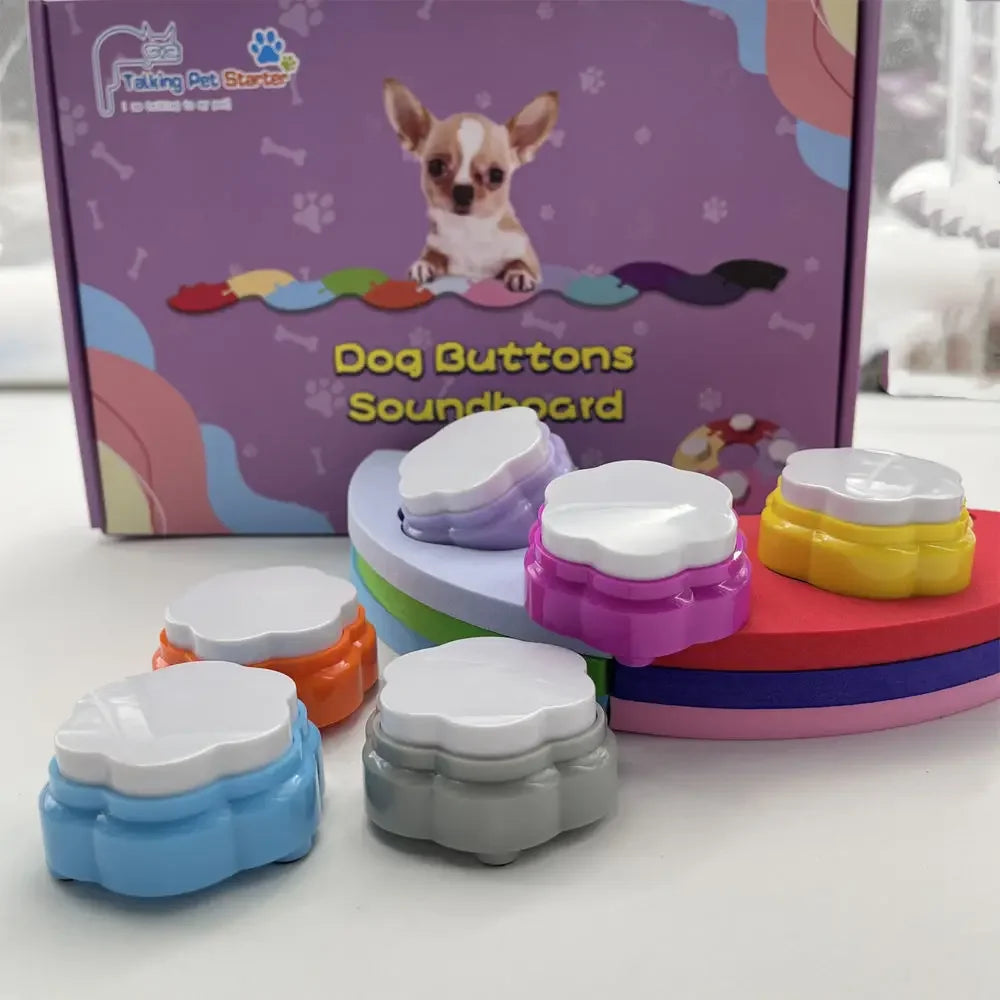 Botón de comunicación para mascotas, botón de entrenamiento para perros, producto Pet Voices, botones de tamaño pequeño con almohadilla adhesiva