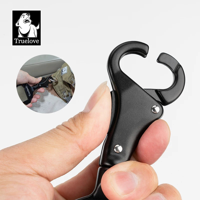 Hebilla de seguridad para cinturón de seguridad de coche Truelove Pet All con collar o arnés. Aleación de aluminio ligera y portátil de alta calidad TLM1993