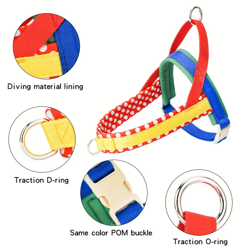 Arnés ajustable Ooduduoo para perros pequeños y medianos.