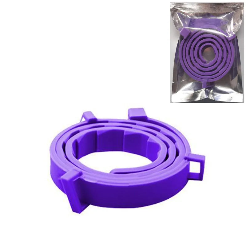 Collar calmante para mascotas, ajustable, para gatos y perros, que reduce la ansiedad y las feromonas.