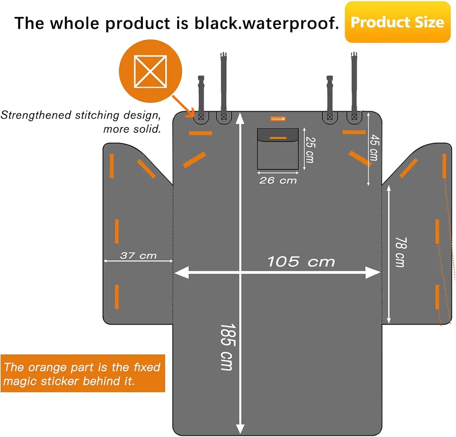 Protector de maletero para perros, antideslizante e impermeable, funda para el asiento trasero del coche, resistente y lavable. Ideal para viajes.