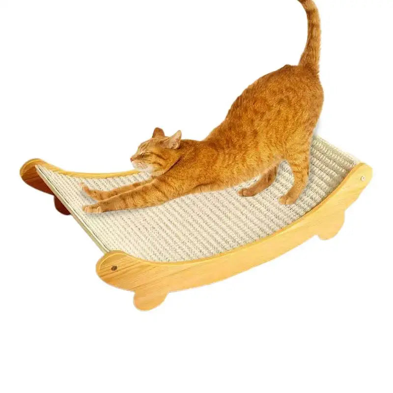 Rascador de sisal reutilizable para gatos, cama rascadora para gatos