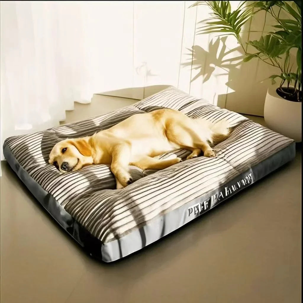 Colchoneta de pana para perros medianos y grandes, cama extragrande para mascotas, sofá grueso para perros, funda extraíble y lavable.